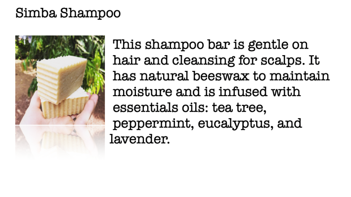 Moskito Handmade
Simba Shampoo Bar